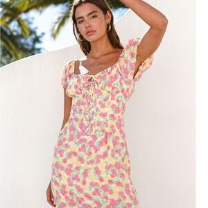 Floral Puff Sleeve Dress